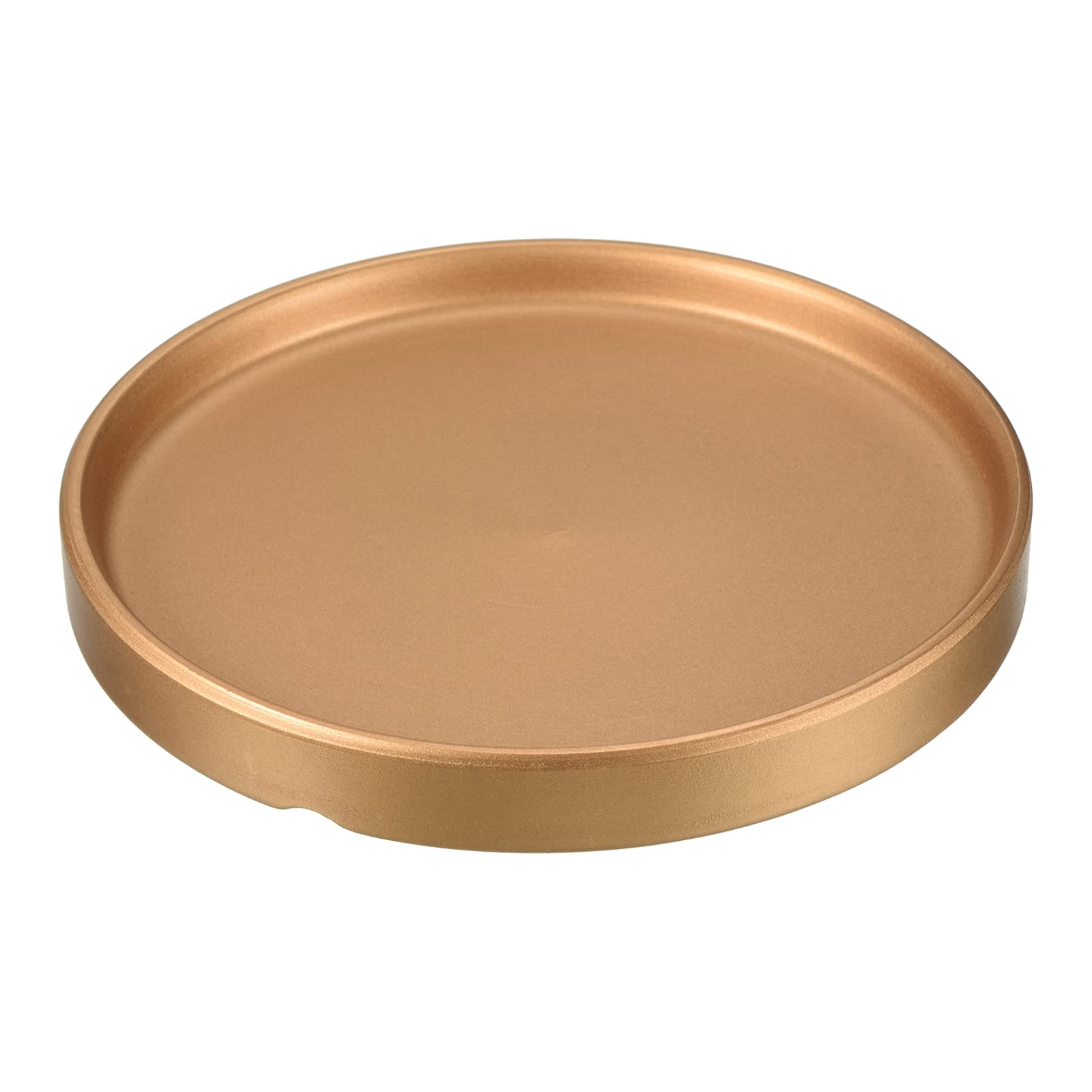 PATIKIL Plant Pot Saucer 6 Inch, Ceramic Round Flower Drip Tray for Indoor Outdoor, Gold