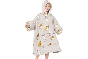 Narecte Kids Hoodie Blanket Birthday Gifts for Girls Year Old Girl Toddler Wearable Blanket Hoodie Kids Oversized Ideas Teen