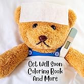 Get Well Soon Coloring Book For Kids: Includes Feel Better Mazes, Word Search Puzzles And Over 60 Coloring Pages - Get Well Soon Gifts For Kids