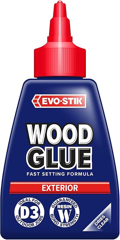 Evo-Stik Exterior Wood Glue 250ml D3 Weatherproof Extra Strong Fast Setting