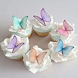 GEORLD Edible Wafer Paper Butterflies Set of 48