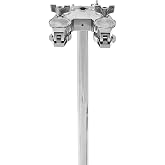 Gibraltar SC-DP Double L-Rod Platform With Post | Mounts two toms or electronic pads on 17-inch platform, with vertical post and adjustable clamp; ball L-rods sold separately