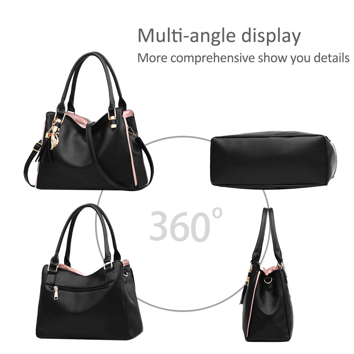 NICOLE & DORIS NICOLE&DORIS Hobos and Shoulder Bags for Women Fashion Handbags Large Tote Bag Ladies Shoulder Bag