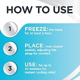 Optase Cooling Mask HydroCool Reusable Eye Mask Allergy Dry Eye Relief view 3