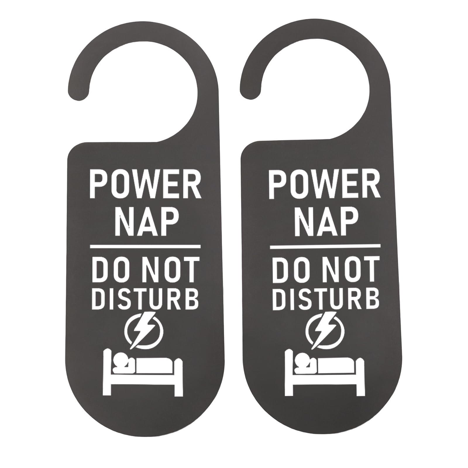 CENWA 2 Pcs Meditation In Progress Please Do Not Disturb Door Hanger Sign (Black, Minimalist, SIGNAGE)