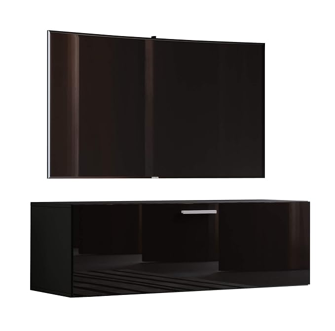 VCM TV Wand Board Schrank Tisch Fernseh Lowboard Wohnwand Regal