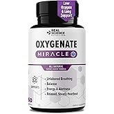 Real Science Oxygenate Miracle – Daily Lung & Circulation Support Supplement for Breathing Comfort and Energy – Supports Respiratory Function and Overall Wellness, 60 Caps