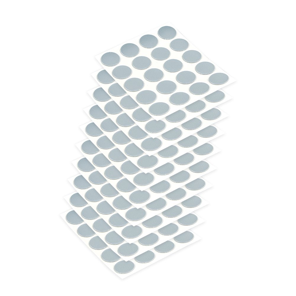 Emuca - Cap, Grey, Ø13mm (0,5 inch) Screw Covers, Set of 200 Pieces