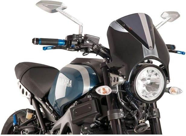 Amazon Puig Yamaha Xsr700 Xsr900 ウインドシールド Vision ブラック スクリーンカラー ダークスモーク 車 バイク 車 バイク