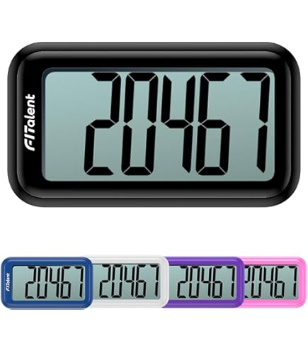 Podomètre 3D pour la marche, compteur de pas simple pour la marche, avec clip amovible et cordon, podomètre précis pour les pas, suivi de pas avec grand écran pour hommes, femmes et Podomètre 3D pour la marche, compteur de pas simple pour la marche, avec clip amovible et cordon, podomètre précis pour les pas, suivi de pas avec grand écran pour hommes, femmes et