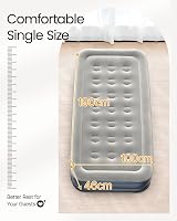 iDOO Single Air Bed with Built-in Pump 190x100x46cm 250kg Max view 4