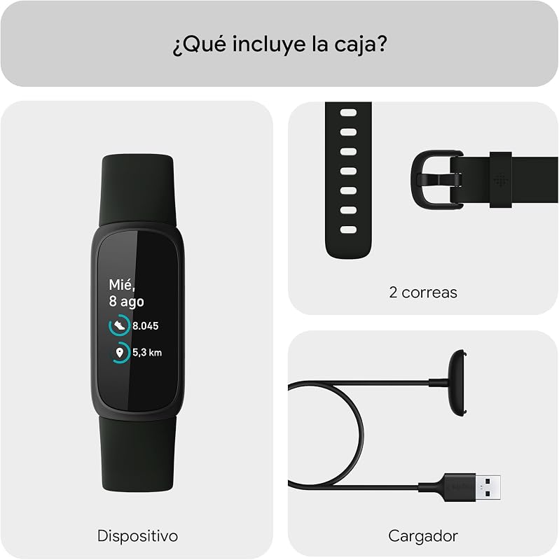 Fitbit inspire 3, a pulseira de saúde e atividade física com bateria de até 10 dias e compatível com android e ios, preta