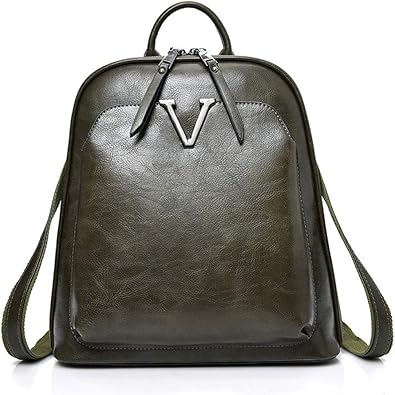 Amazon Puレザー リュック レディース 大容量 防水 カジュアル バックパック 防犯 大人 リュックサック 2way ビジネスバッグ ショルダーバッグ マザーズバッグ 旅行 通勤 軽い 出張 耐久 31 28 12cm グリーン Qh Jp レディース