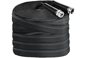 JMFANGLIU 2025 Upgraded Lightweight Non-Expanding Garden Hose, Flexible Ultra-Light Water Hose, Burst-Resistant, High-Pressure,RV, Marine and Camper Hose 50FT