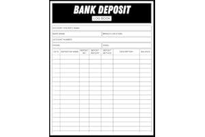 Bank Deposit Log Book