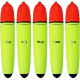 CWSDXM Slip Bobber Fishing Floats EVA Foam Bobbers for Pike Perch Carp Bass Fishing Bobber Float Saltwater Freshwater Floatage 0.35oz - 4.23oz