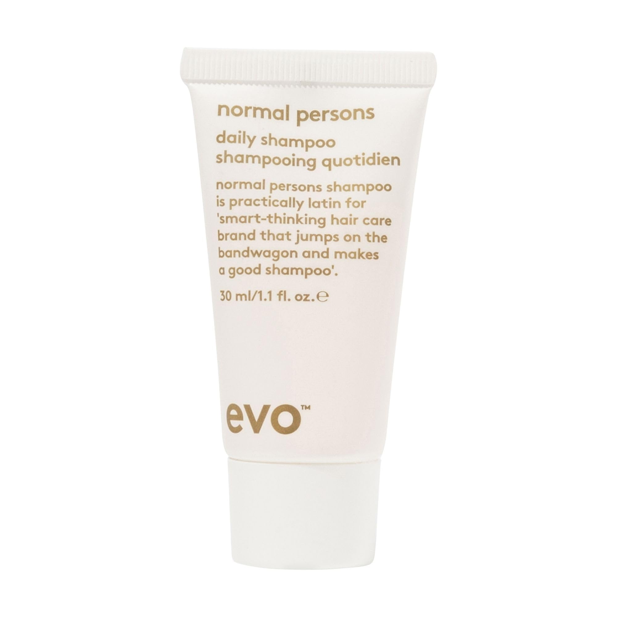 Evo Normal Persons Daily Shampoo - Deeply Cleanses, Removes Product Build-Up, Strengthens All Hair Types - Travel Size, 30ml / 1.01fl.oz