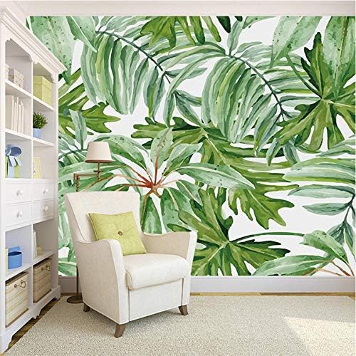 Clhhsy カスタムウォールクロス3d熱帯雨林パームバナナの葉写真壁画壁紙リビングルーム