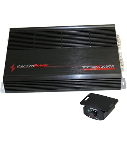 Precision Power TRAX4.1200D 4-Channel 1200W Car Amplifier – Refurbished, 600W RMS