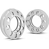 QIAOAUTOCC 4PCS Universal Wheel Spacers 1/2 Inch (12mm) for 5 Lug Wheel Spacers Vehicles Fits Bolt Patterns 5x4.25, 5x110, 5x112, 5x4.5, 5x115, 5x120, 5x4.75, 5x5.0 Cars & Light Trucks