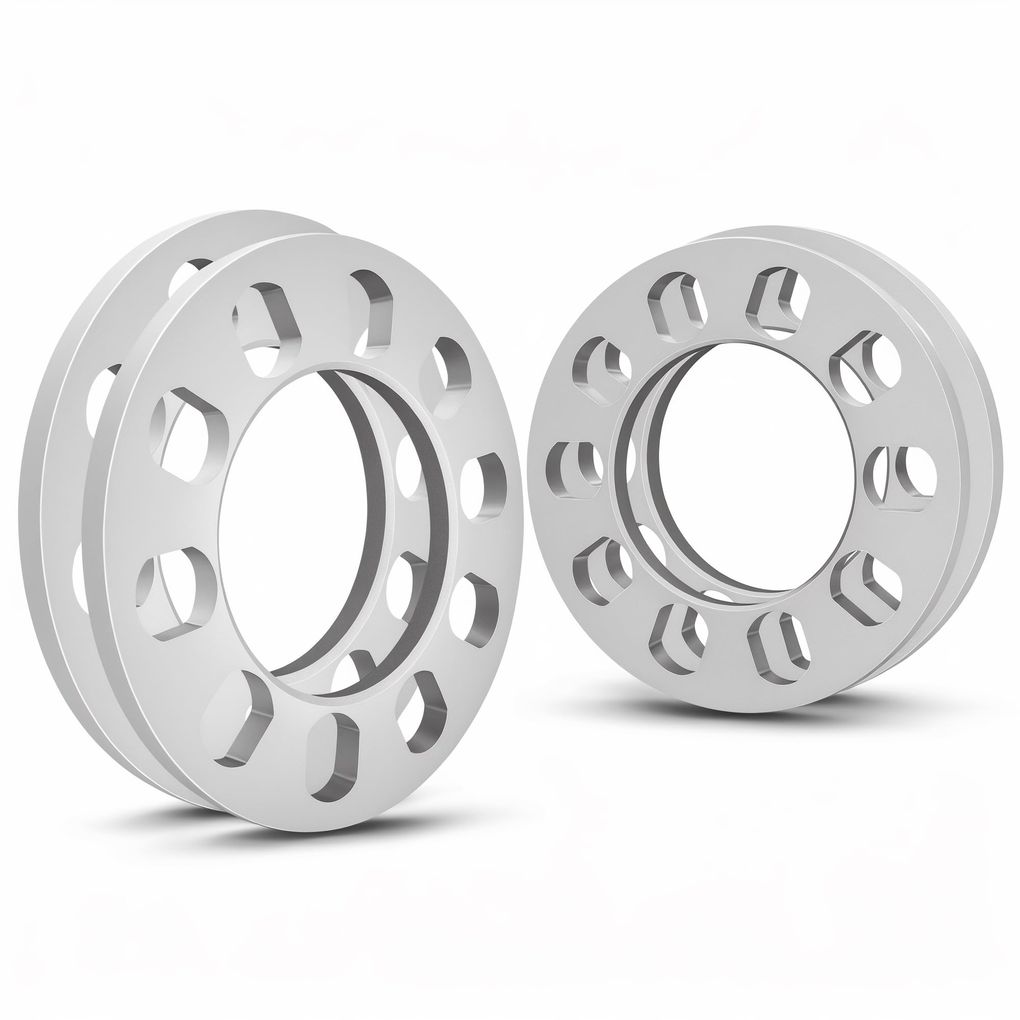 Photo 1 of QIAOAUTOCC 4Pcs 12mm 1/2" Die-Cast Wheel Spacers, Fits 5 Lug Vehicles with Bolt Patterns 5x4.25, 5x110, 5x112, 5x4.5, 5x115, 5x120, 5x4.75, 5x5.0, Compatible with Cars & Light Trucks