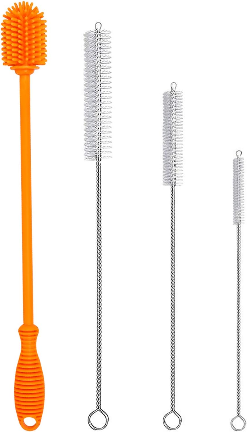 ponnex Water Bottle Cleaning Brush Straw Cleaner Brush Silicone