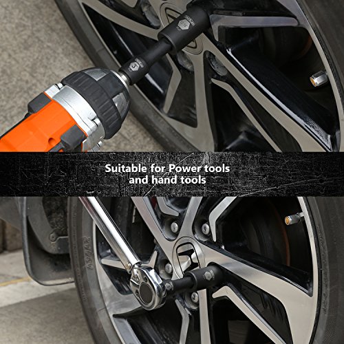 TACKLIFE Impact Socket Set 1/2inch Drive SAE, 17pcs Drive Deep Impact