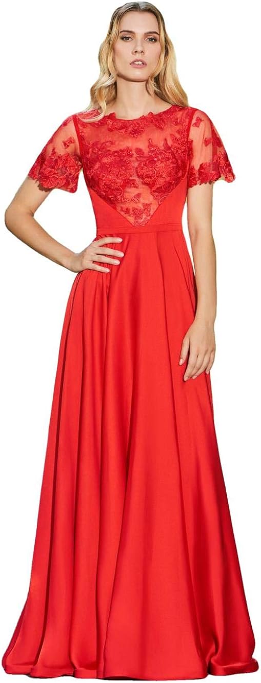 ZTIANEF Women's Evening Gowns Women's Dresses Elegant Prom Dress Lace