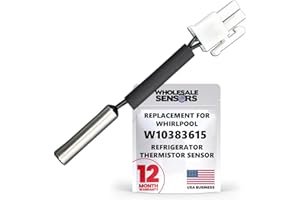 WHOLESALE SENSORS Whirlpool W10383615 Replacement Refrigerator Thermistor 12 Month Warranty