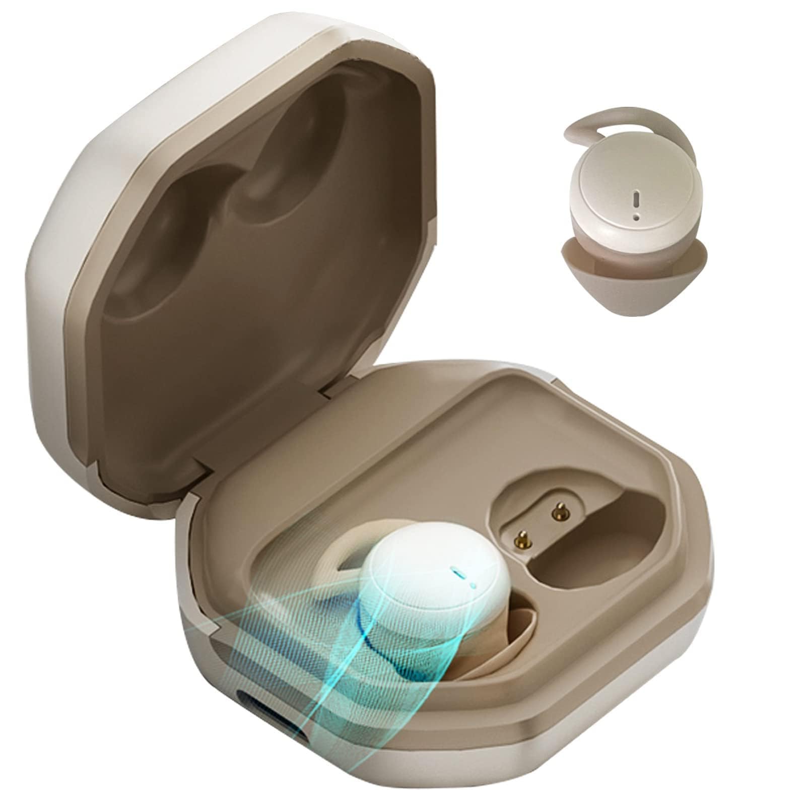 Xmenha Invisible Wireless Small Mini Sleep Earbuds Discreet Ear Buds For Small Ear Canals Bluetooth Smallest Tiny Noise Cancelling Earbuds Wireless Earphones Hidden Headphones for Side Sleepers