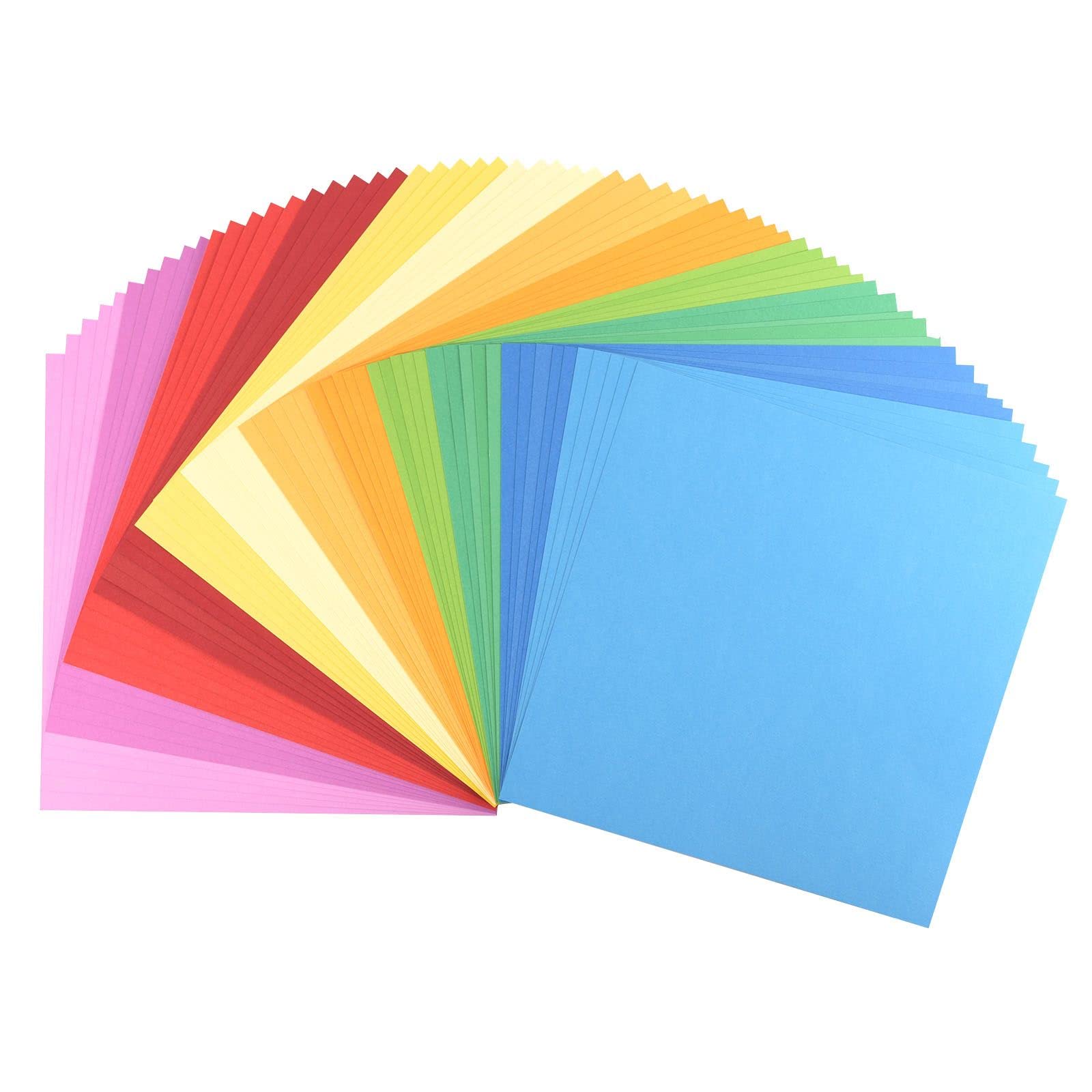Florence Cardstock Smooth Multicoloured - Coloured Card Making Supplies 12 x 12 inch - Primary - 15 x 5 Sheets - Coloured Paper for Scrapbooking, Card Making and Other Paper Crafts - 216 GSM