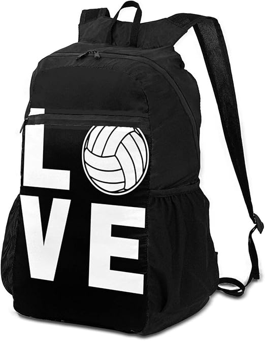 Love Volleyball Backpack Travel Laptop Daypack Casual Daypack Backpacks for School Office Hiking