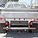 Red LED 2 Inches Round Side Marker Light Kits with Grommet Truck Trailer RV