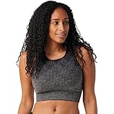Smartwool Women's Intraknit Crop Bra Black Heather Xs