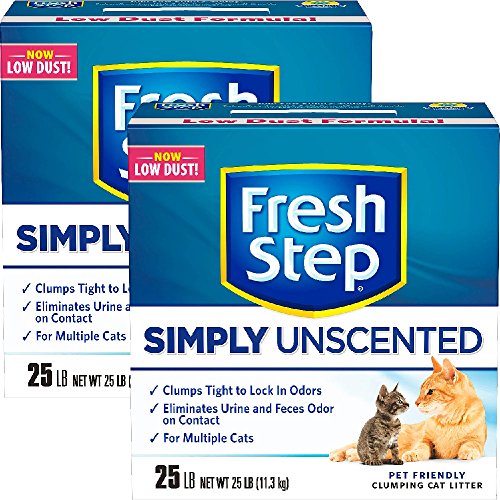 Fresh Step MultiCat, Clumping Cat Litter, Unscented (25 lb 2 box) Pricepulse