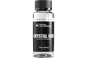 AROMA360 Hotel Collection Diffuser Oil-Crystal Oud-Aromatherapy Essential Fragrance Oil-Hints of Bergamot, Sweet Berries, Jasmine& Saffron-120ML 4.1 Fl oz