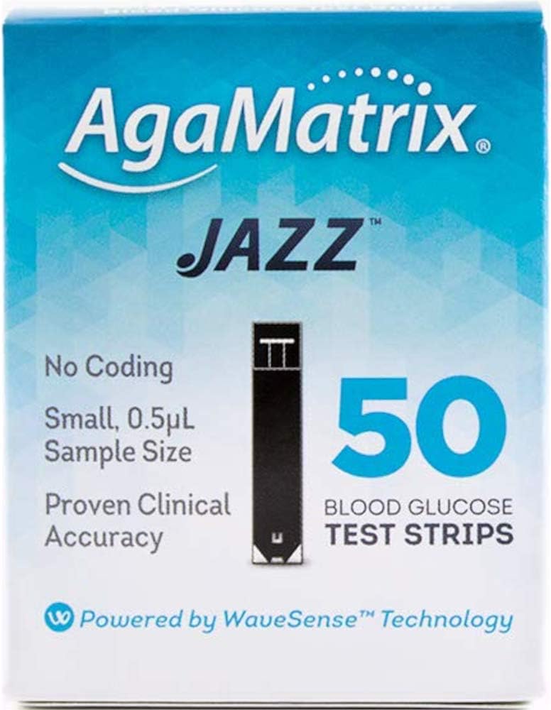 WaveSense JAZZ Test Strips 50 Pack by AgaMatrix Amazon.co.uk Health & Personal Care