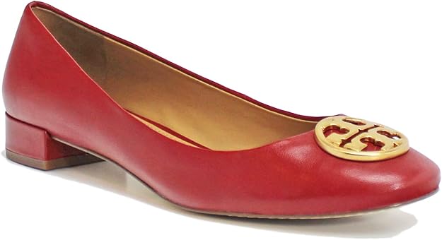Amazon.com | Tory Burch Chelsea 25MM Heeled Ballet Flat, Dark Redstone (8) | Flats