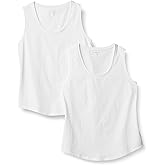 Amazon Essentials Womens Regular-Fit 100% Cotton Sleeveless Tank Top
