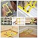 Angleizer Template Tool Ruler Premium, BLENDX Aluminum + SS Material Angle Measurement Tool Heavy Duty Handy Angle Template Tool Ruler for Professional user and DIY-er (Yellow)