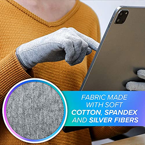 DefenderShield EMF Radiation Protection Computer Gloves Use with