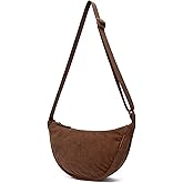 YIKOEE Crescent Bag for Women Men Small Sling Crossbody Bag with Half Moon Shape