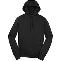 SPORT-TEK Unisex Full Zip Hooded Sweatshirt, Black, X-Small at