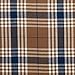 Amazon Brand – Pinzon Plaid Flannel Bed Sheet Set - Queen, Brown Plaid