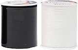 KORBOND Black and White Sewing Thread Set 320m Polyester Spool
