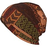KKRMTUG African Beanie Hat for Women Men Fashion African Ethnic Tribal Style Print Knitted Hat Chemo Hat Unisex Skull Caps