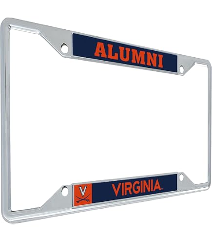 Desert Cactus University Of Virginia License Plate