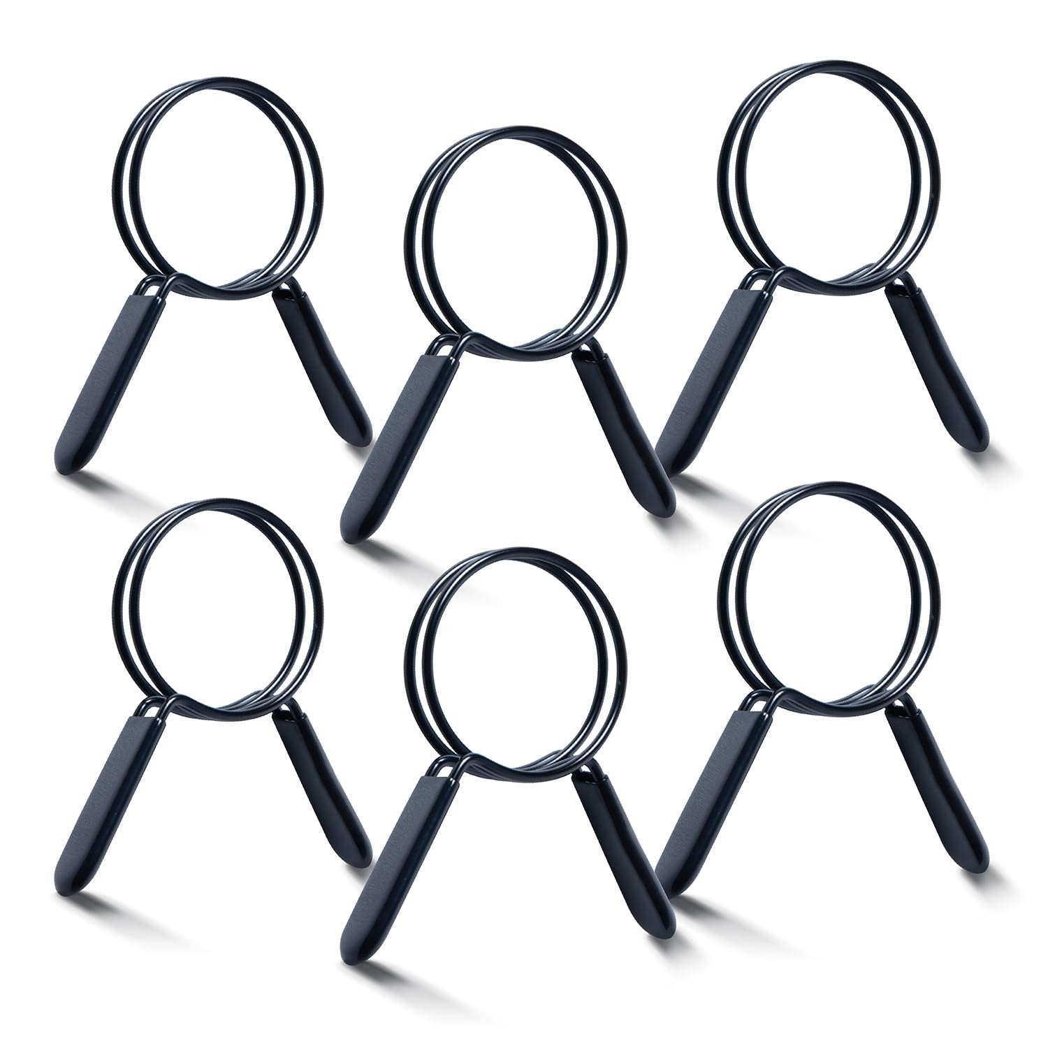 POWERTEC 2-1/2 Inch Double Loop Hose Clamps for Dust Collection Hose and Dryer Vent Hose, Quick Release Spring Clamps for Dust Collector and Dust Collection Fittings, 6 pack (70390-P3V) Image