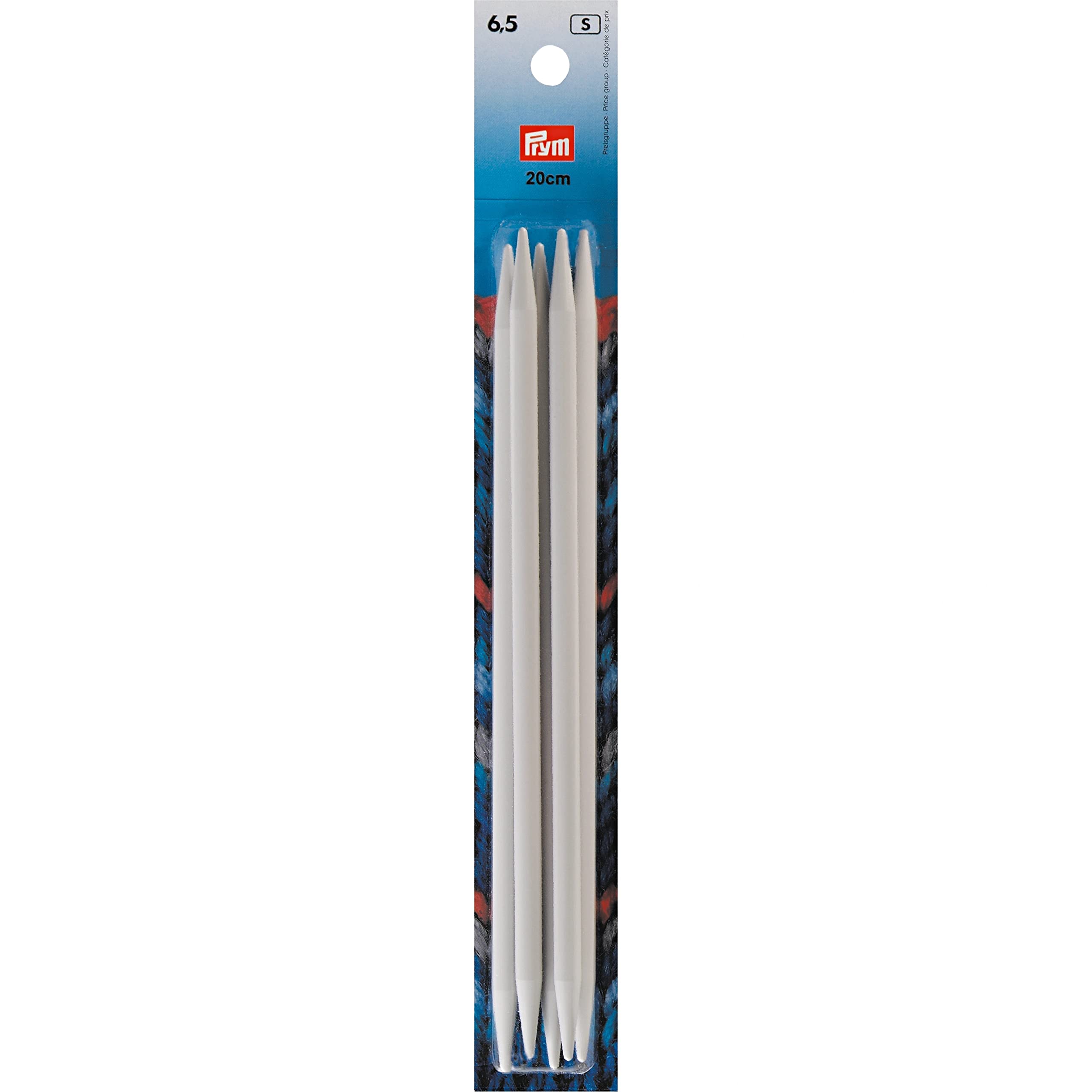 Prym 218646 Knitting Needles KST 20 cm 6.50 mm Grey Plastic 6.5 mm