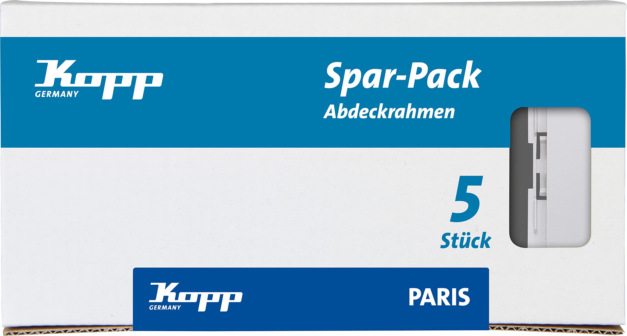 Kopp 402502018 Paris Professional Pack: 5 Socket Frames, Double
